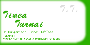 timea turnai business card